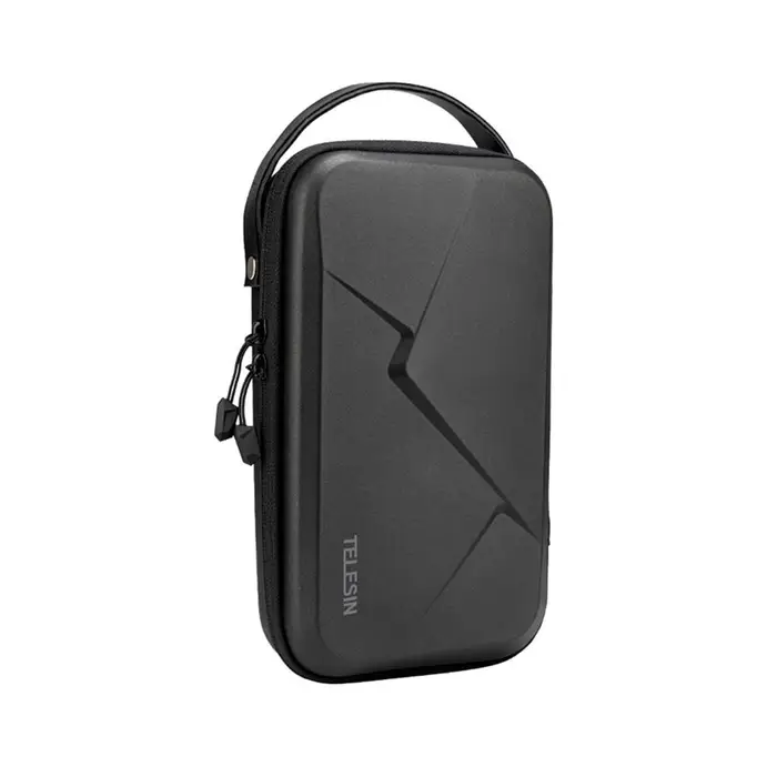 Andoer TELESIN Borsa portaoggetti portatile impermeabile EVA Custodia portaoggetti fai da te compatibile con DJI OSMO nero