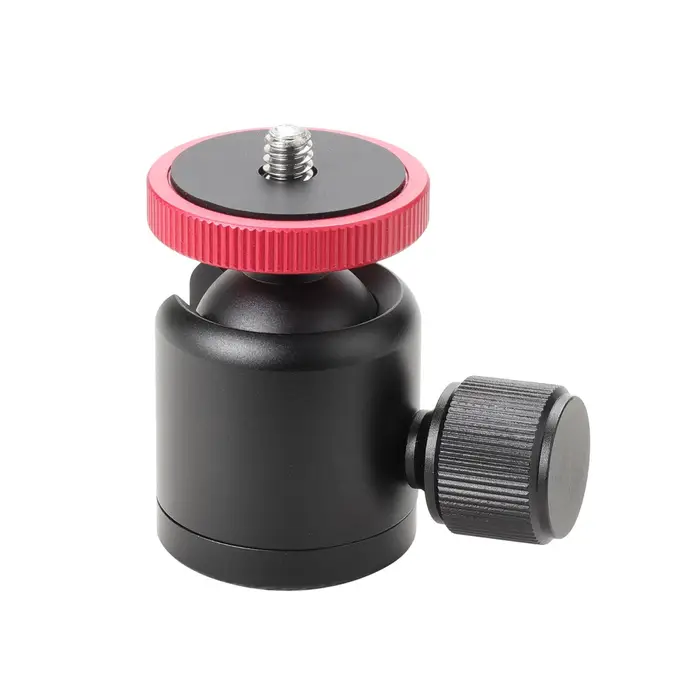 Andoer Testa a sfera mini in lega di alluminio Testa a sfera girevole Accessorio per fotografia Sostituzione con 3/8 pollici with adapter