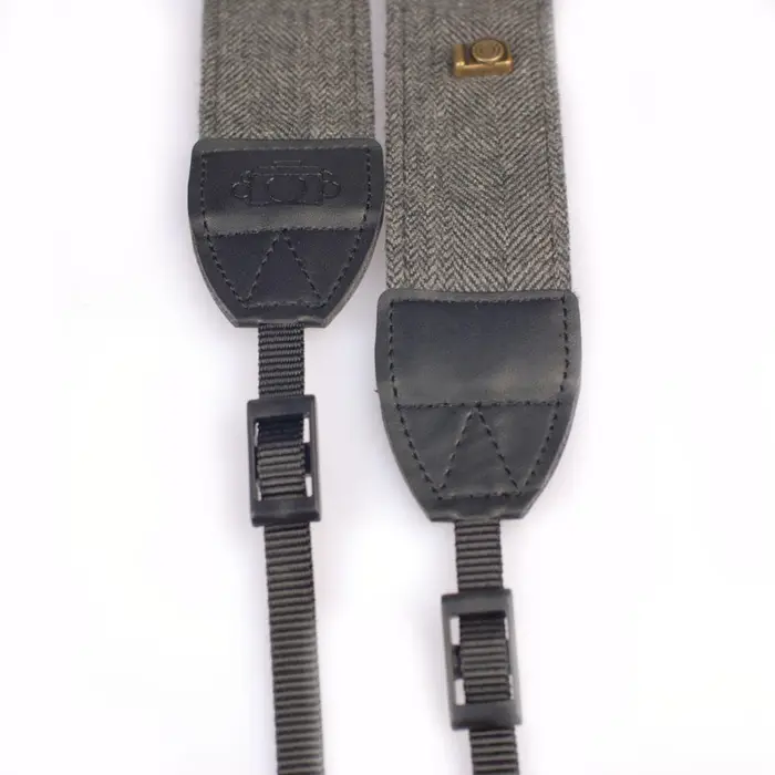 Andoer Tracolla per fotocamera vintage per Sony Nikon Canon Pentax DSLR nero