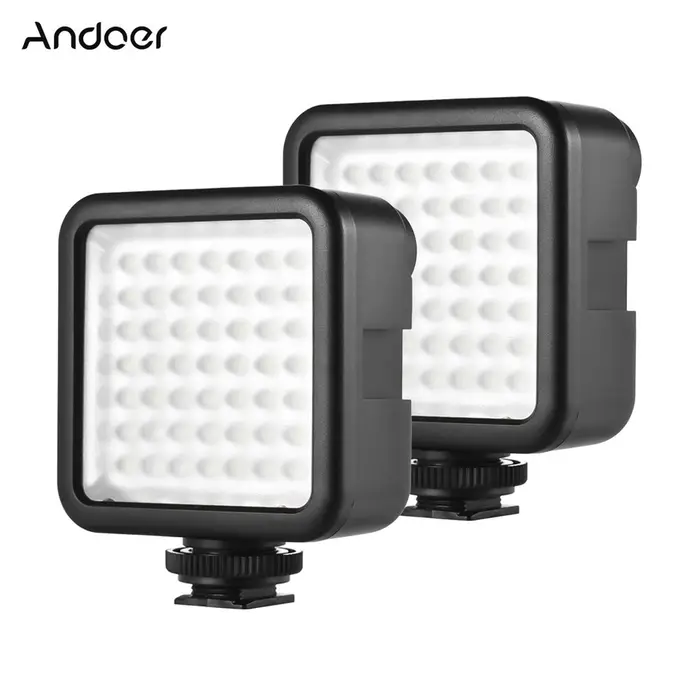 Andoer W49 Mini pannello LED luce video fotocamera luce di riempimento accessorio fotografico per Canon Nikon Sony A7 DSLR