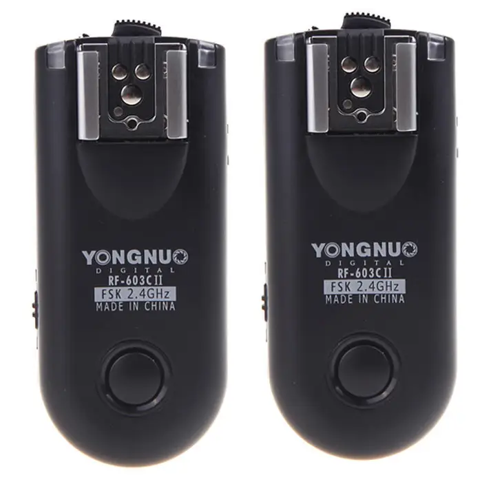 Andoer Yongnuo RF-603C II Trigger flash remoto wireless C3 per Canon 5D 1D 50D