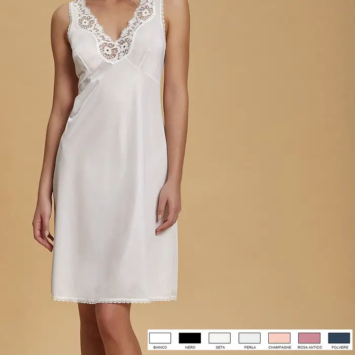 Andra Lingerie Sottoveste spalla larga art84 andra basicline - bianco