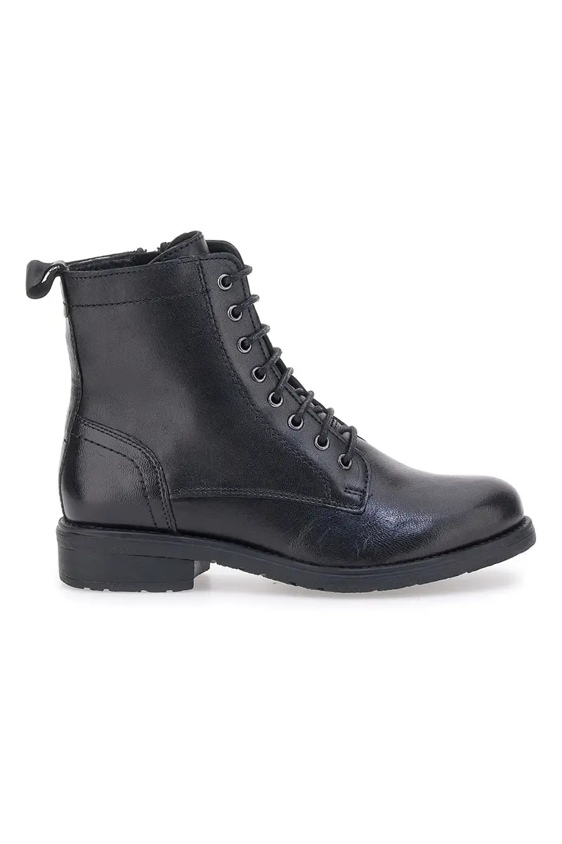 PRIMA RIGA Anfibi Neri in Vera Pelle LB500