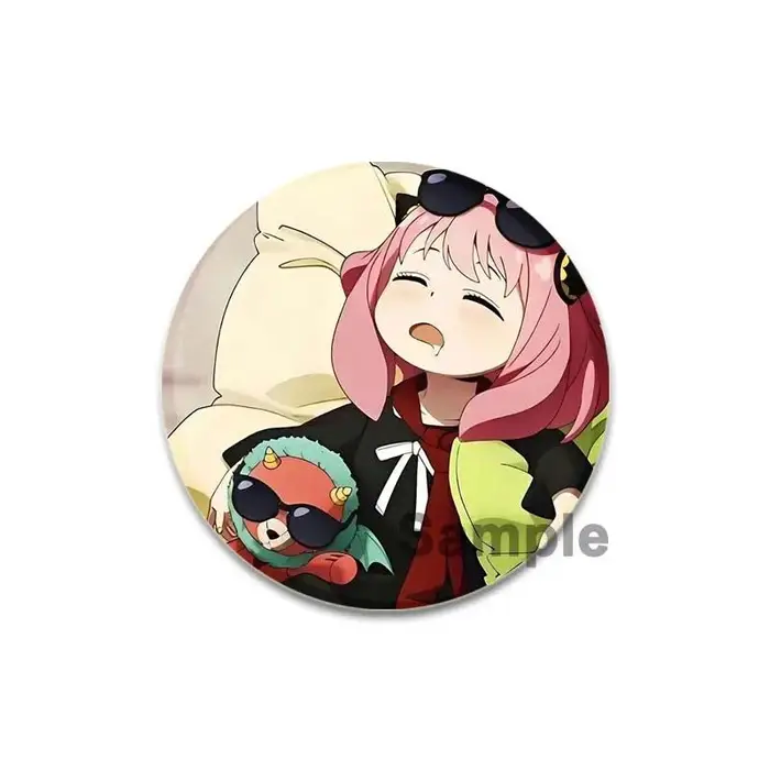 anime fan Spilla 32/44/58mm SPY×FAMILY Spilla Rotonda Smaltata per Zaini Spilla Decorativa Cartone Animato Accessori Gioielli Moda Regalo