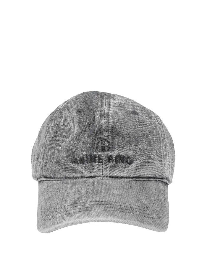 Anine Bing Berretto da baseball Jeremy grigio