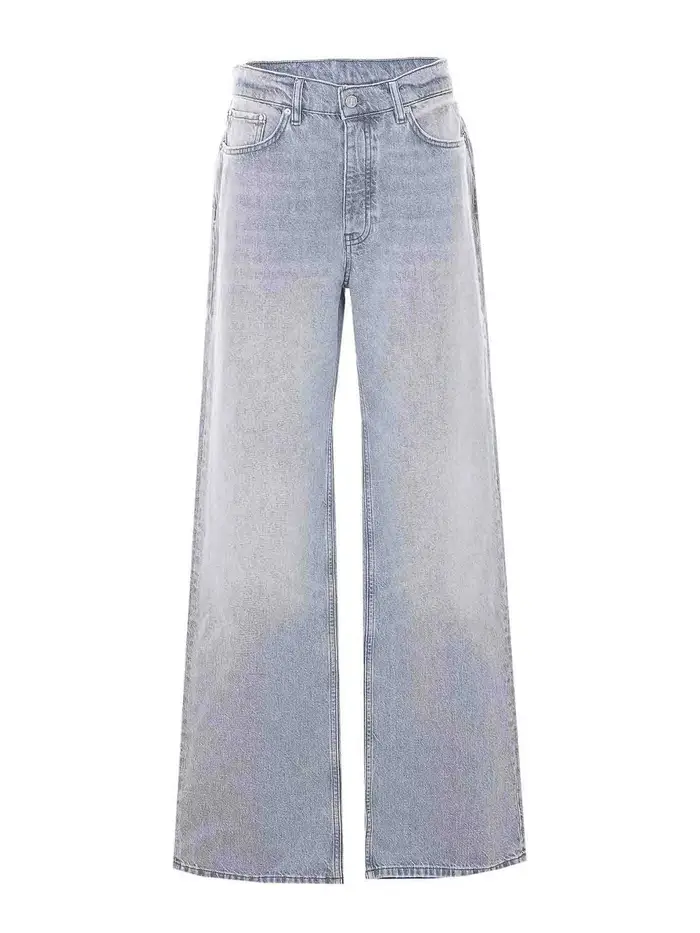 Anine Bing Jeans Hugh Oyster grigio lavato