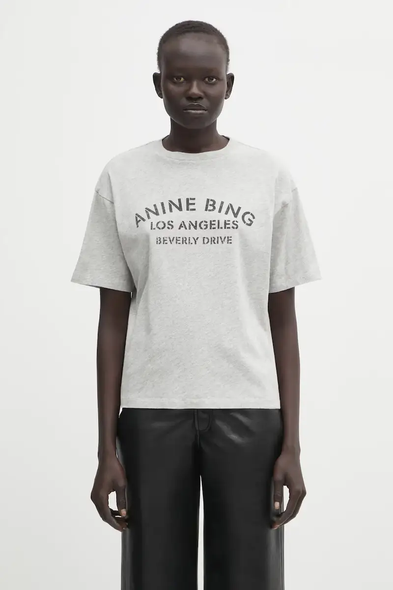 Anine Bing T-shirt Donna Grigio 3830457