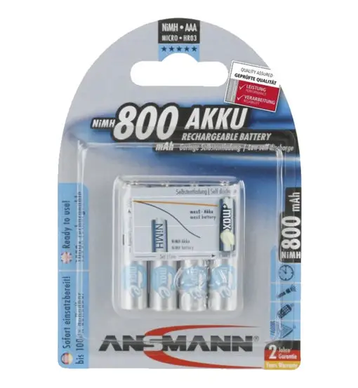 Ansmann Micro 800 - batteria ricaricabile Grey