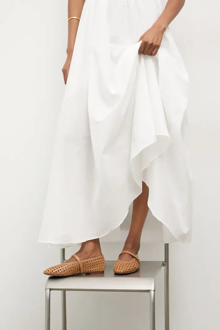 ballerine in pelle Marrone