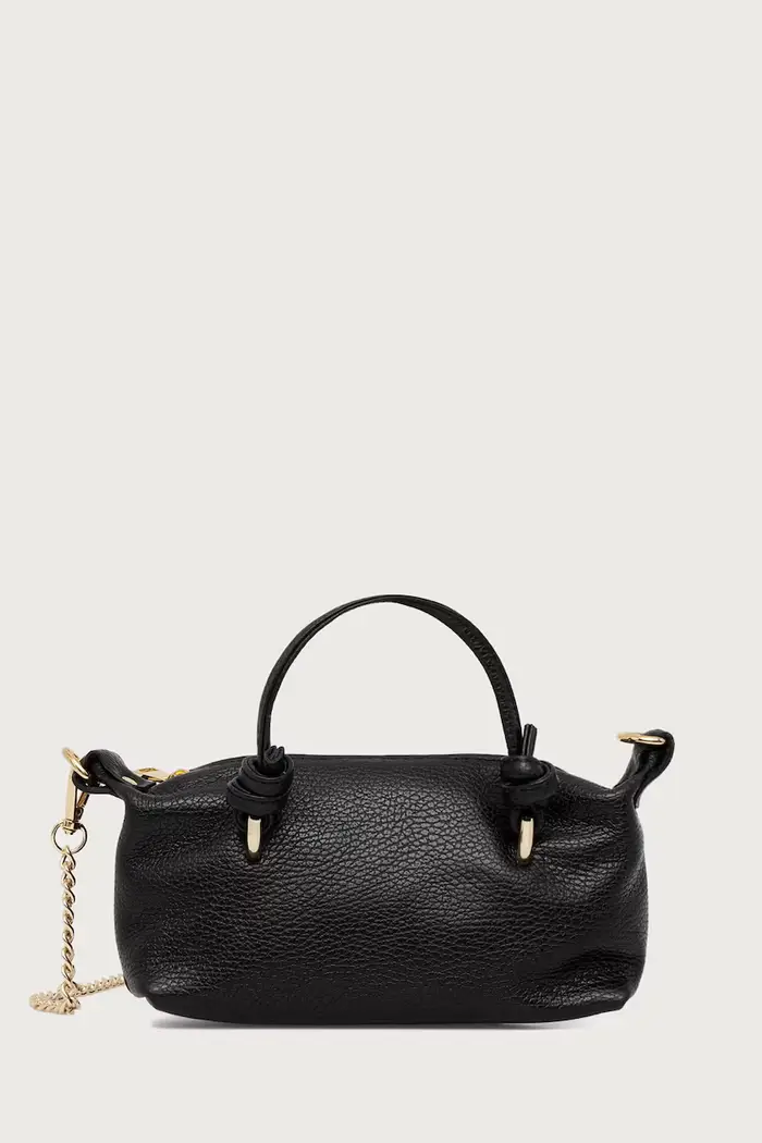borsa a tracollo da donna in pelle Nero