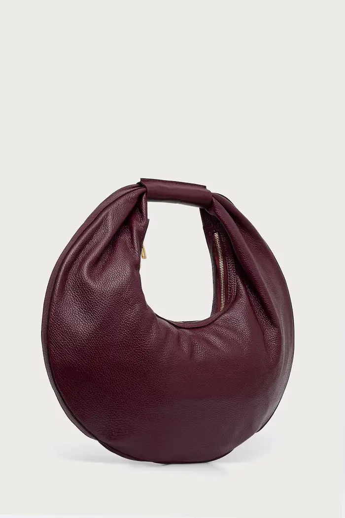 borsa da donna in camoscio Violetto