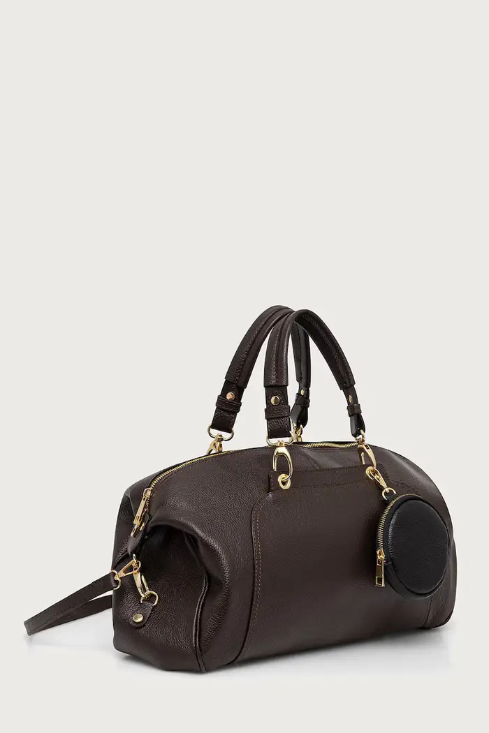borsa da donna in pelle Marrone