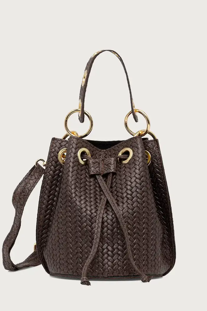 borsa da donna in pelle Marrone