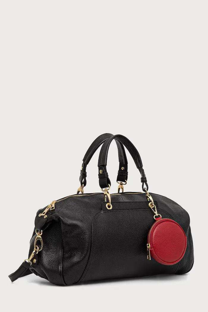 borsa da donna in pelle Nero