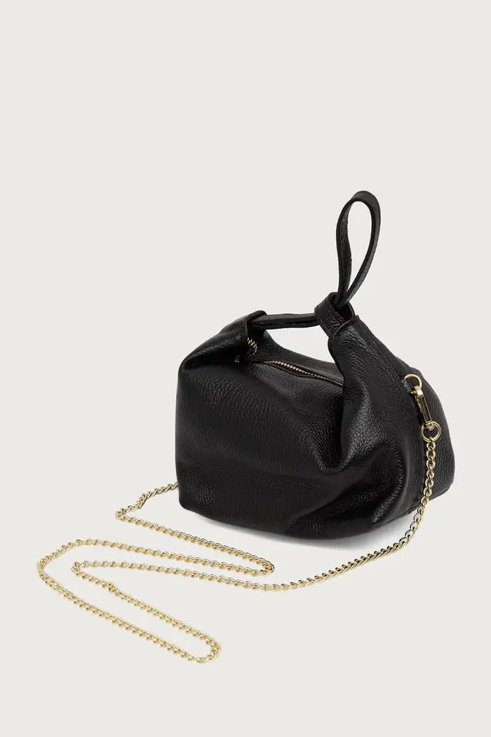 borsa da donna in pelle Nero