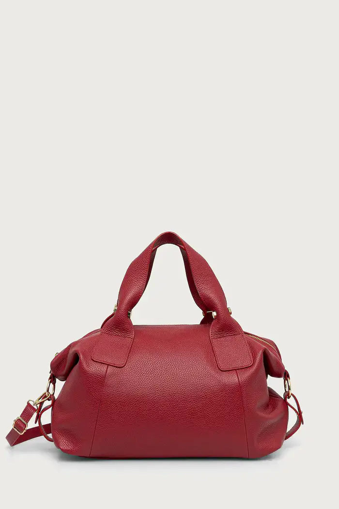 borsa da donna in pelle Rosso