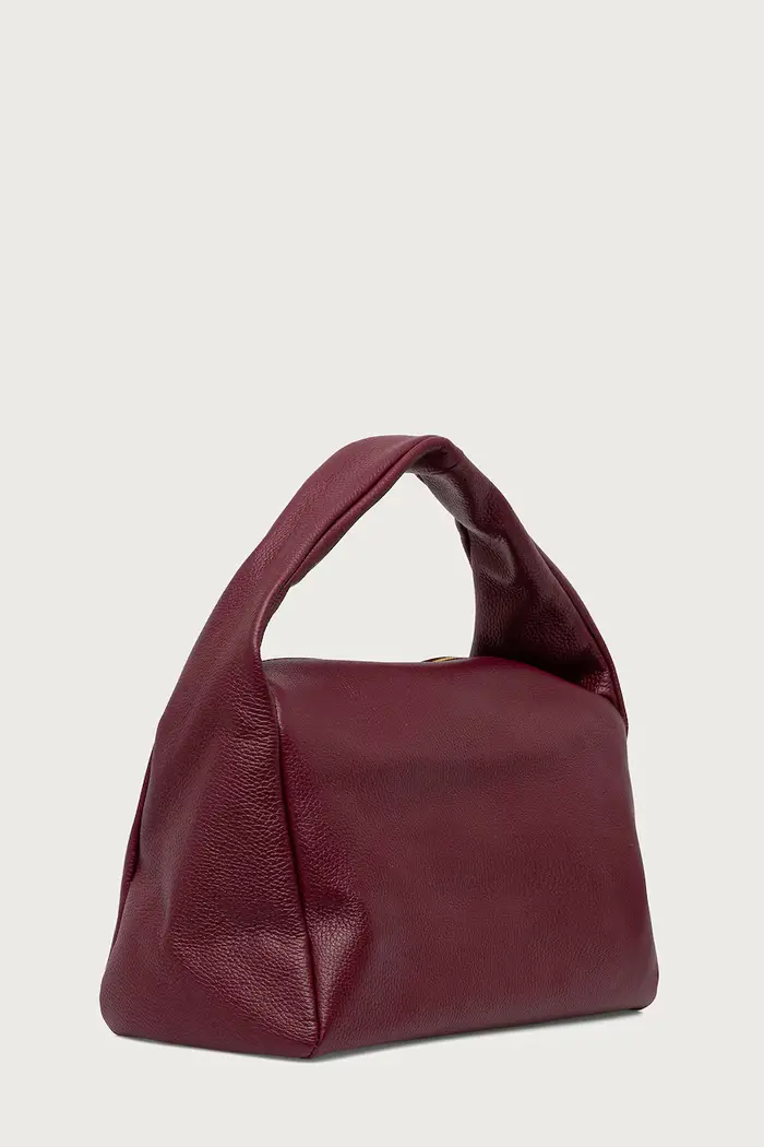 borsa tote da donna in pelle Violetto