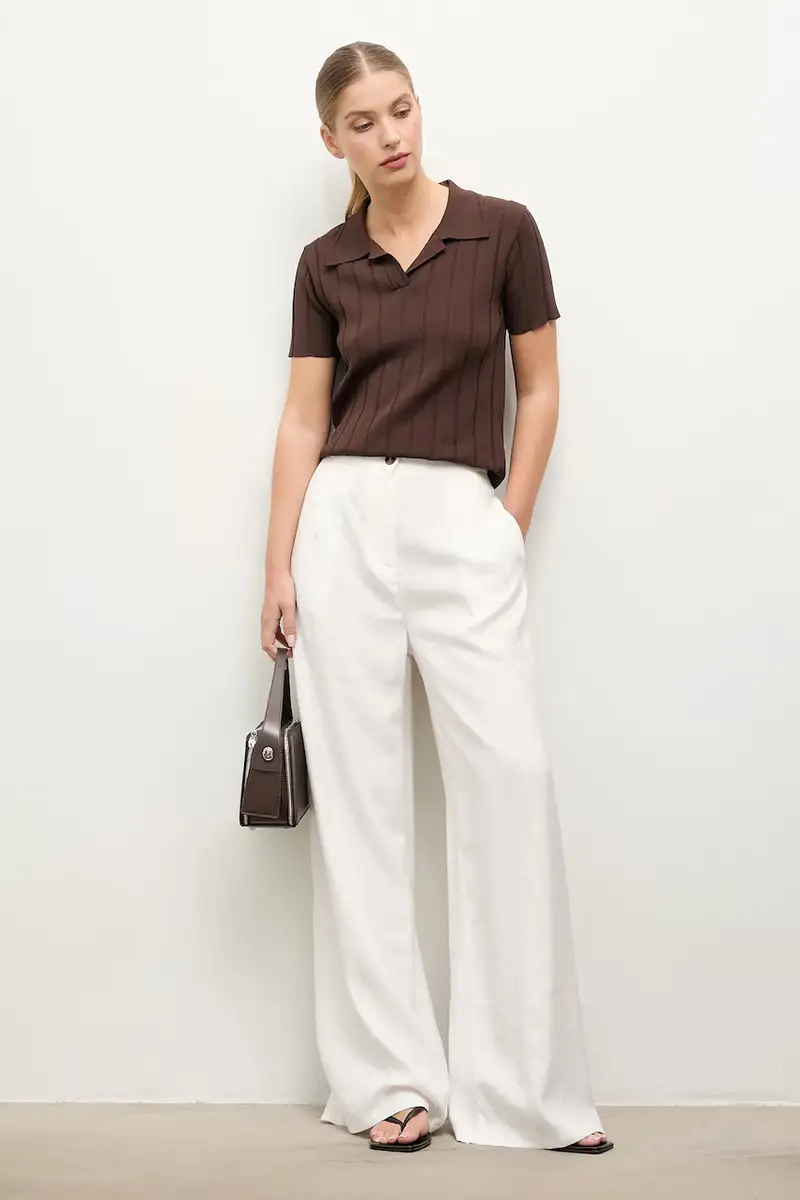 Answear.LAB camicetta donna colore marrone