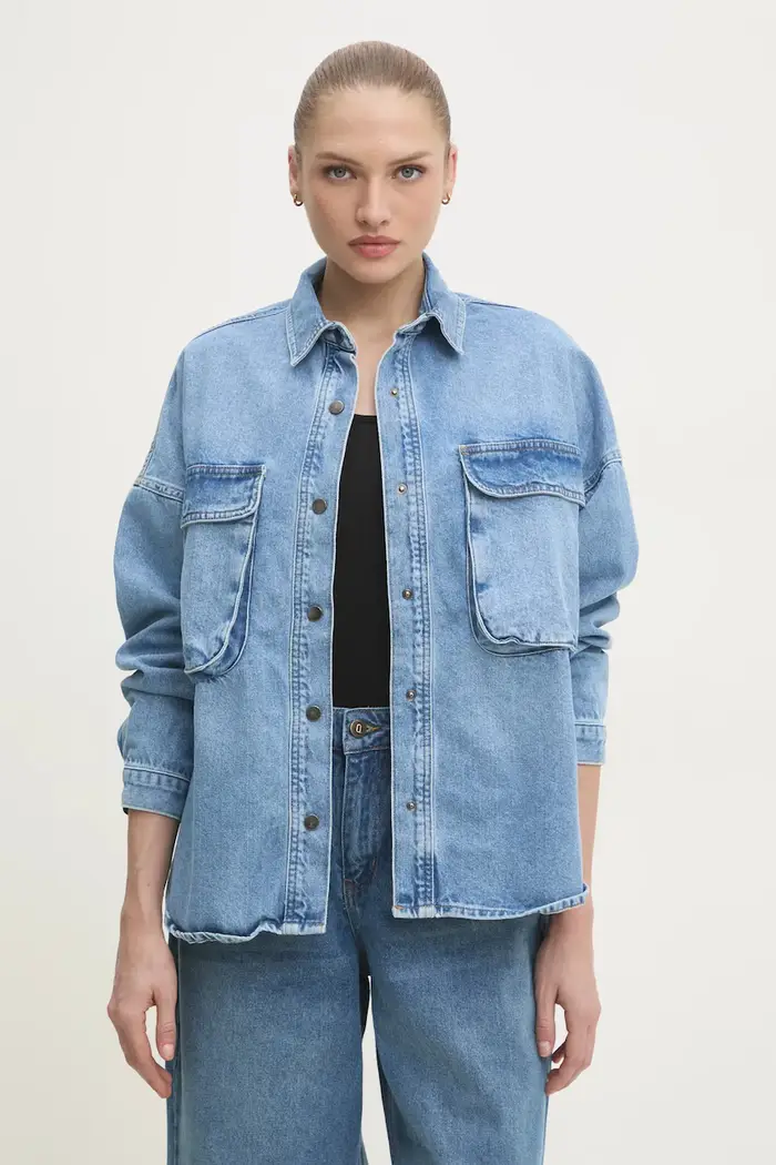 camicia di jeans Blu