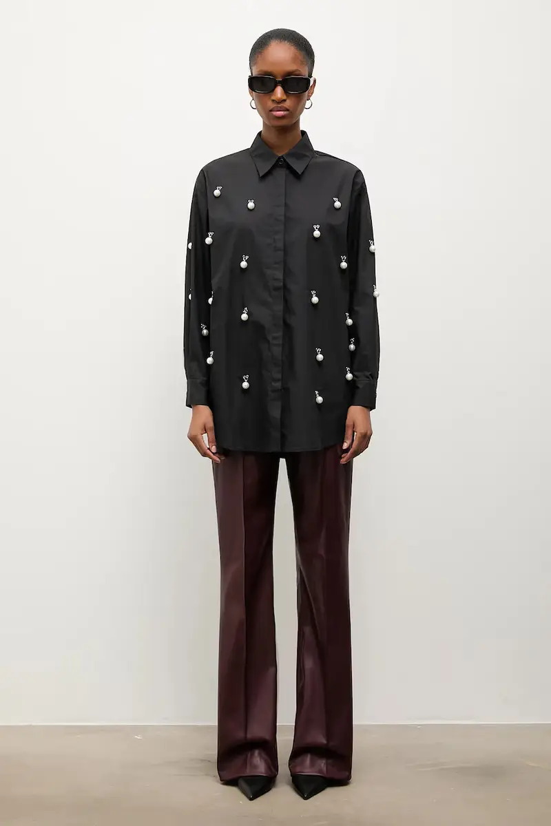 Answear.LAB camicia in cotone Nero