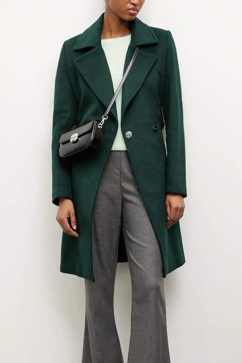 Answear.LAB cappotto in lana colore granata Verde