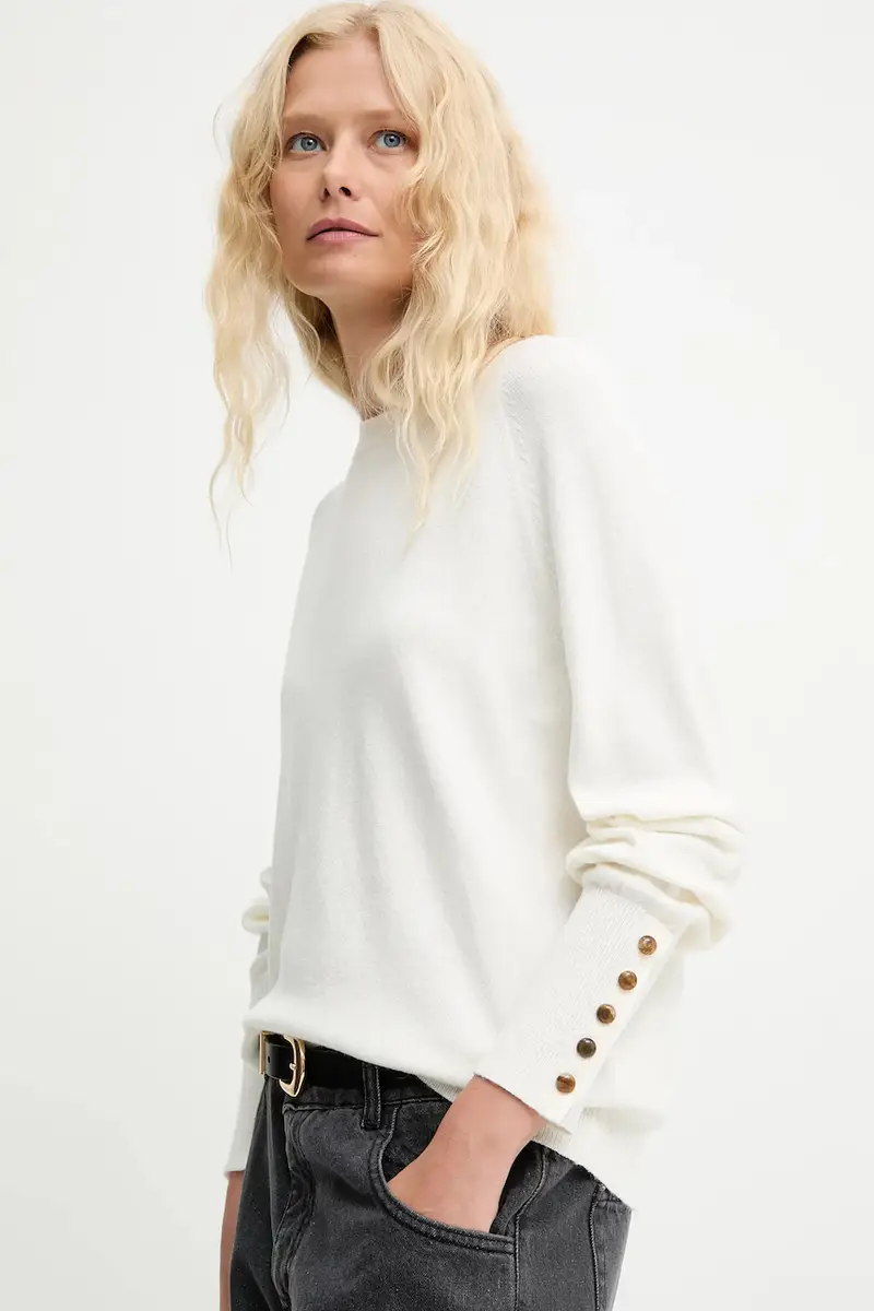 Answear.LAB maglione in lana donna colore beige