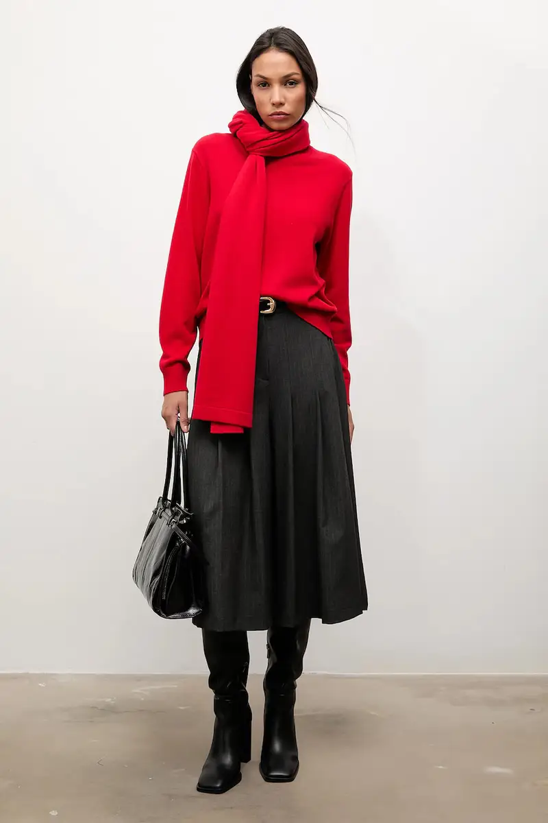 Answear.LAB maglione in lana donna colore rosso