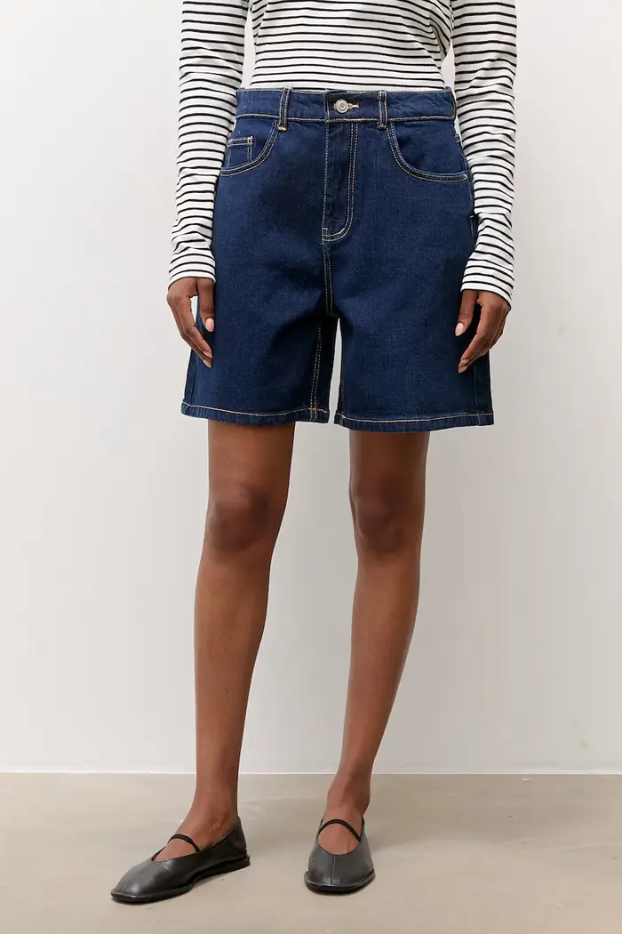 Answear LAB pantaloncini bermuda da donna in jeans Blu navy