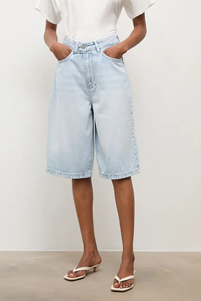 pantaloncini da donna in jeans Blu