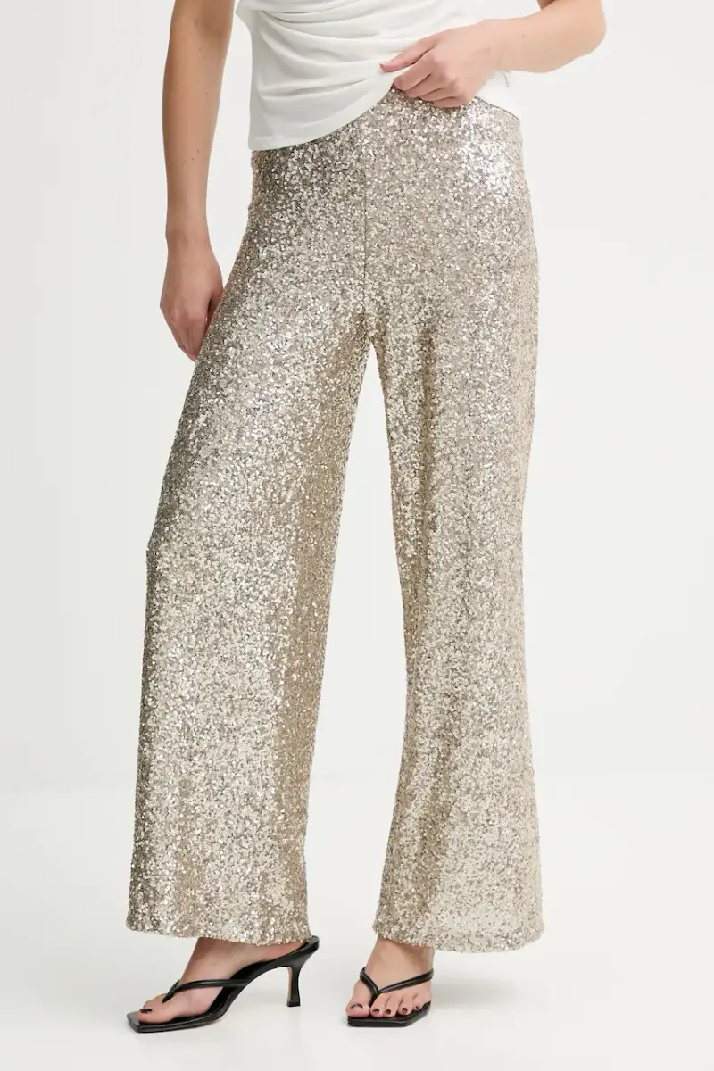 Answear.LAB pantaloni donna colore oro