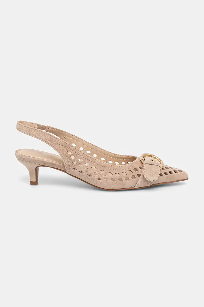tacchi in pelle scamosciata Beige
