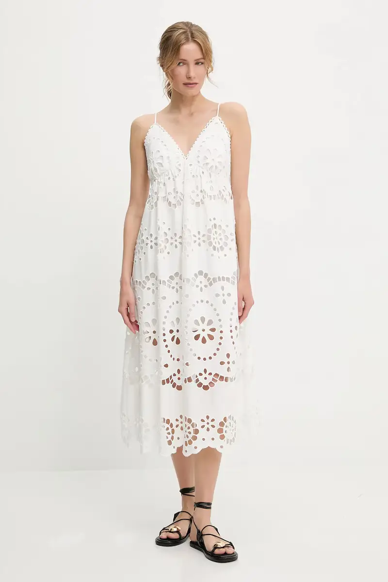 Answear.LAB vestito in cotone colore bianco