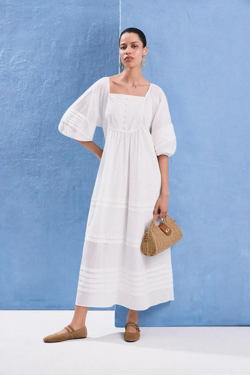 Answear.LAB vestito in cotone colore bianco