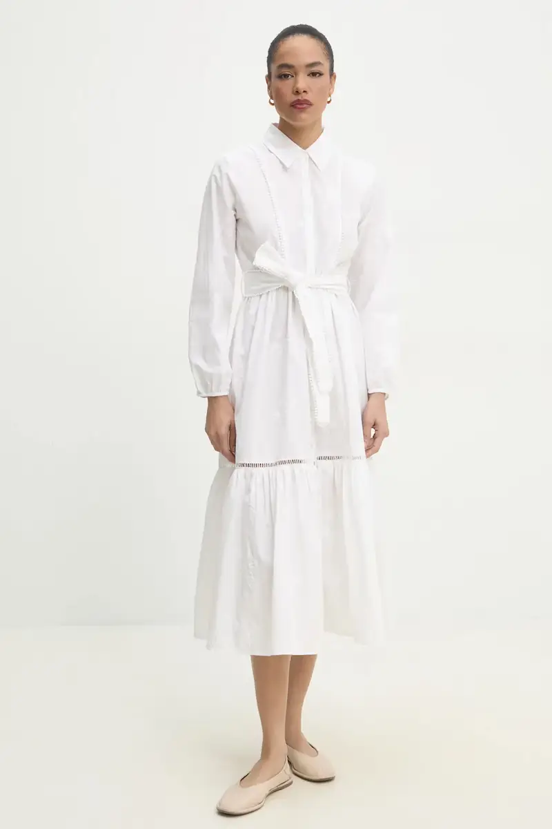 Answear.LAB vestito in cotone colore bianco