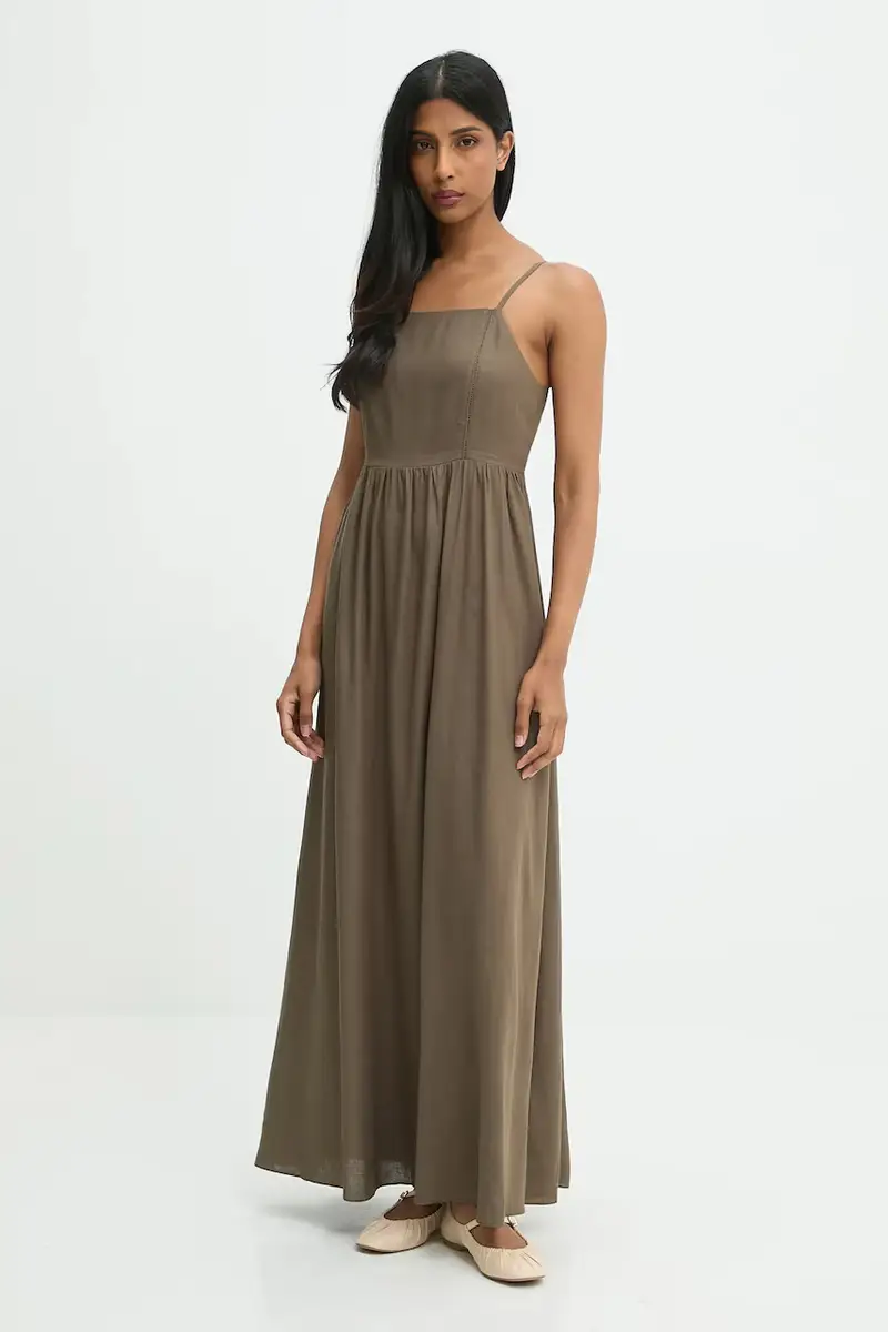 Answear.LAB vestito in lino colore verde