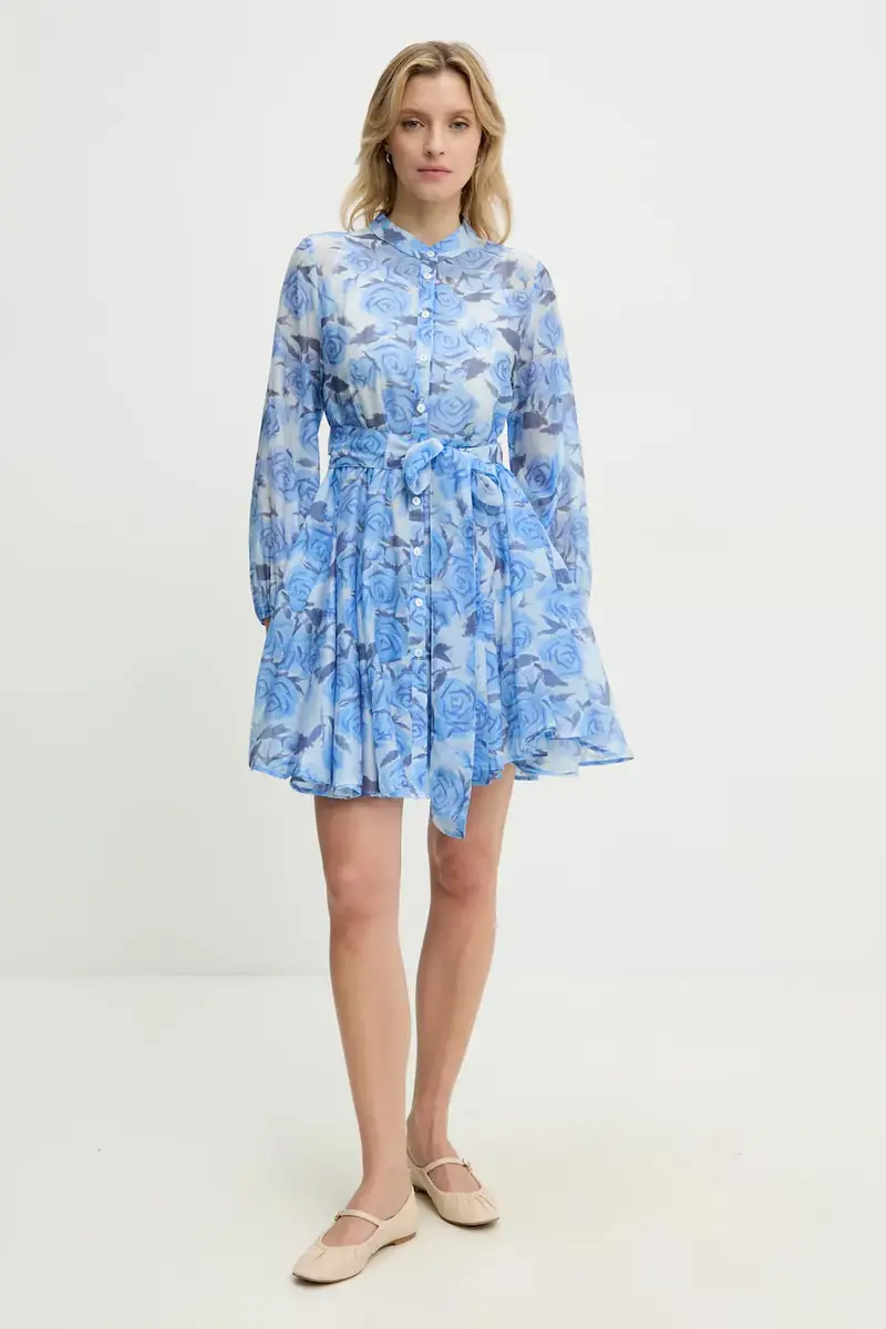 Answear.LAB vestito in seta colore blu