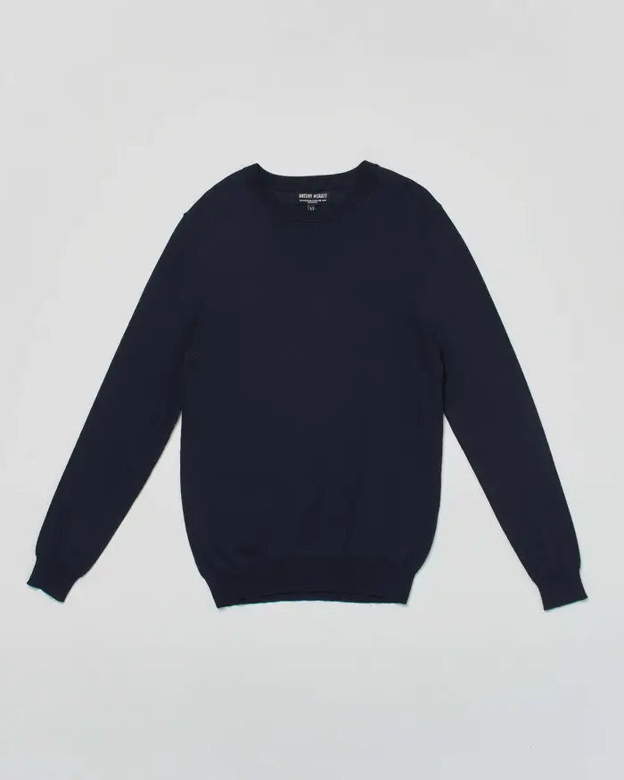 Maglioncino blu Antony Morato girocollo in misto viscosa