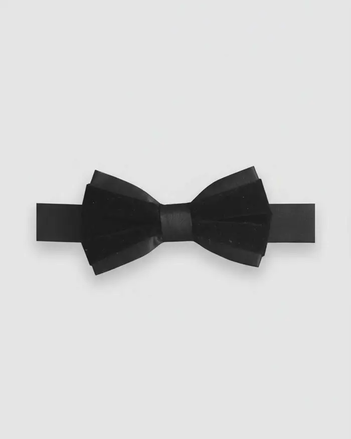 Antony Morato Papillon nero in raso e velluto