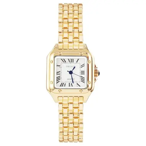 AOOSU Orologio da Donna, Orologio Donna Piccolo, Orologios Analogico al Quarzo con Cinturino in Acciaio, Cassa