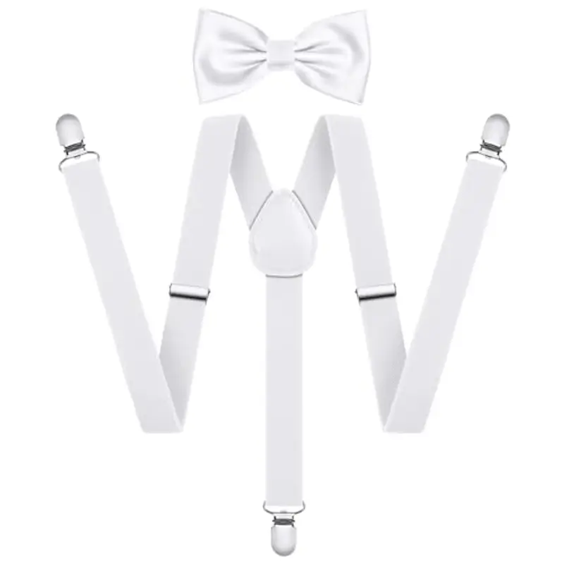 AOOWU Bretelle Uomo Bianco 2157878