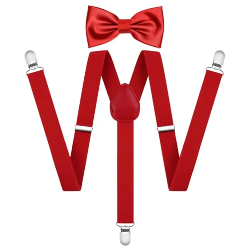 AOOWU Bretelle Uomo Rosso 2157879