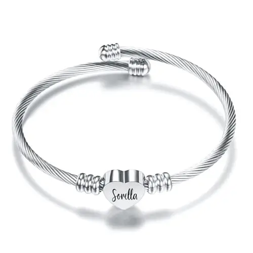 Aosyoisk Bracciale in Argento da Donna, Gioielli Regalo per Madre, Figlia, Zia, Nonna, Sorella, Amica