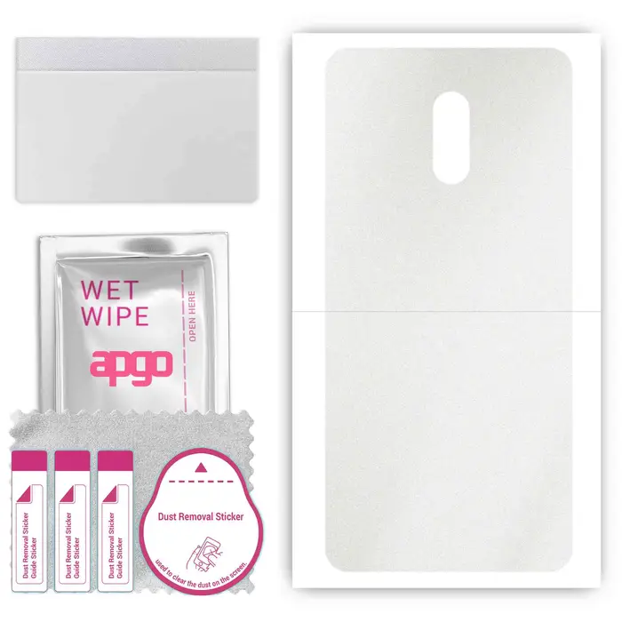 apgo Adesivo Protettivo Skin per il retro compatibile con Nokia 6, Pellicola Wrap, Foglio, Vinile - Motivo Opaco Trasparente