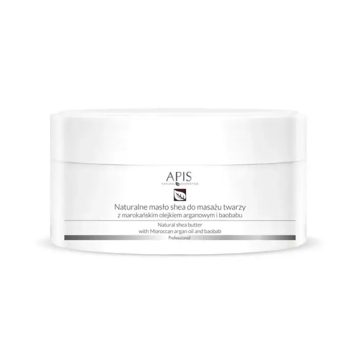 Apis Burro Naturale Di Karitè Con Olio Di Argan Per Massaggio Viso 100G