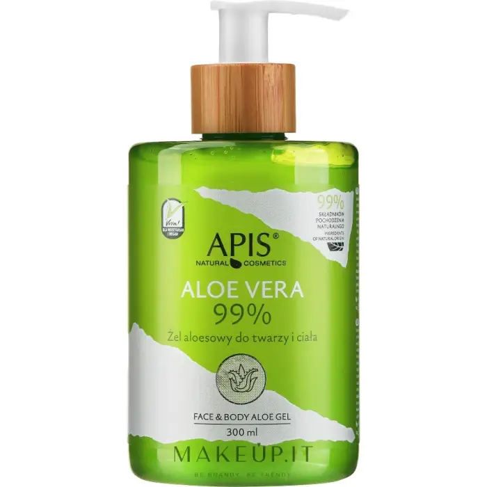 Apis natural cosmetics Apis Cosmetici Naturali Aloe Vera gel idratante intenso per viso, corpo e capelli 300 ml