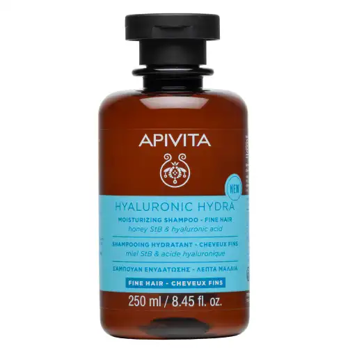 APIVITA Capelli - Hyaluronic Hydra Shampoo Idratante - Capelli Fini 250ml - Shampoo Delicato