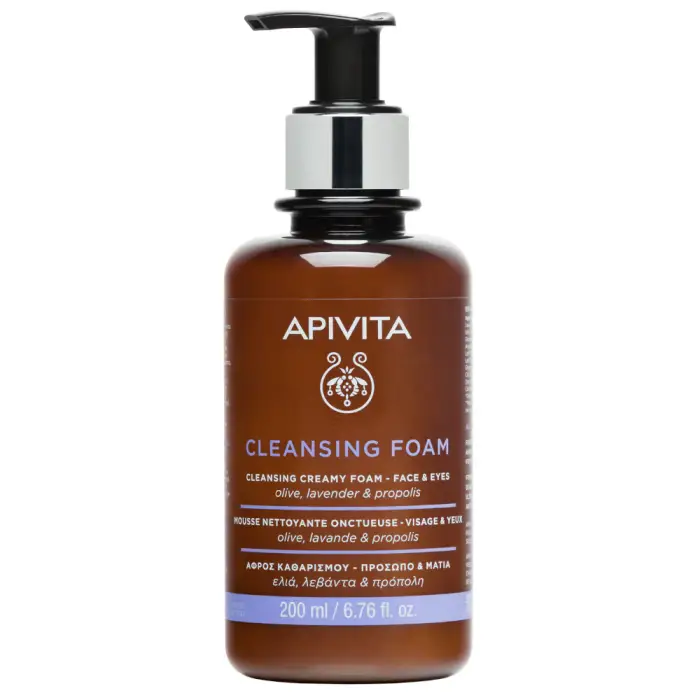 APIVITA Detergenti e Struccanti Mousse detergente cremosa - Viso e Occhi 200ml - Mousse detergente viso
