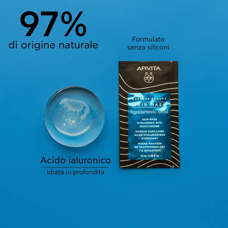 APIVITA Express Beauty - Capelli Maschera Capelli Idratante 20ml - Maschera Idratante Capelli