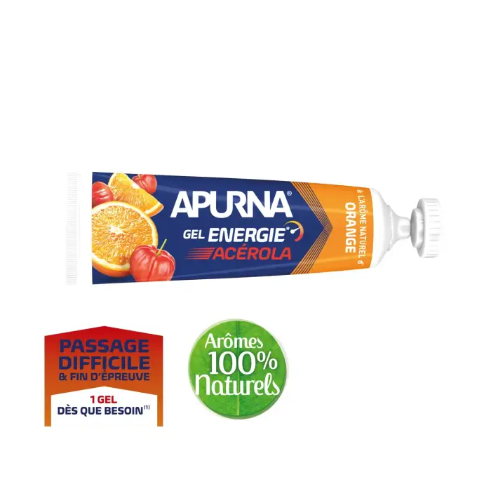 Apurna gels Energie acerola orange - 35g Bleu