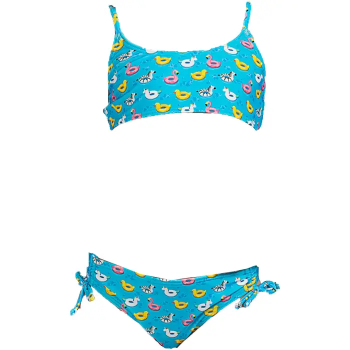 Costume / Bermuda da spiaggia Aquarapid COSTUME TOP FLOAT BAMBINA Blu